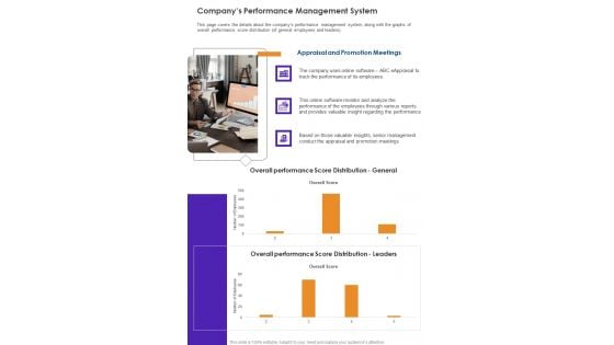 Companys Performance Management System One Pager Documents