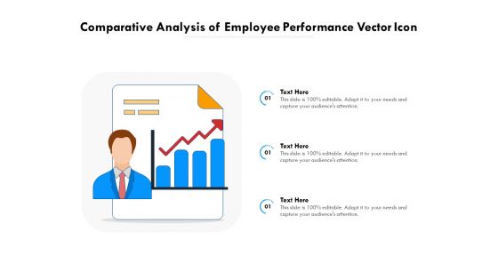 Comparative Analysis Of Employee Performance Vector Icon Ppt PowerPoint Presentation File Clipart Images PDF