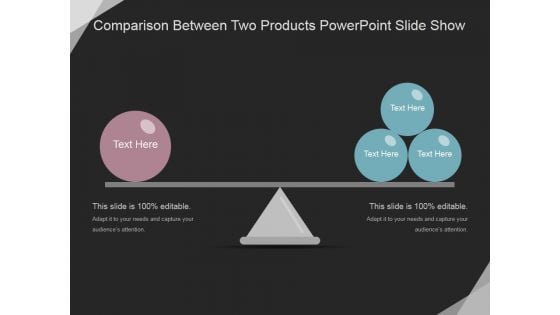 Comparison Between Two Products Ppt PowerPoint Presentation Layouts