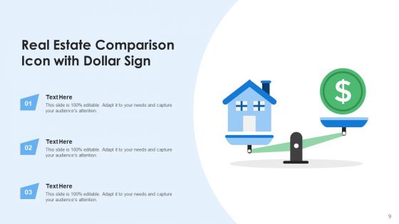 Comparison Icon Dollar Horizontal Ppt PowerPoint Presentation Complete Deck With Slides