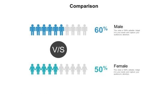 Comparison Male Female Ppt PowerPoint Presentation Gallery Vector