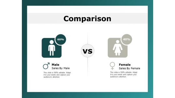 comparison male female ppt powerpoint presentation infographic template rules