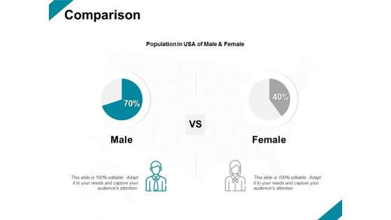 Comparison Male Female Ppt PowerPoint Presentation Slides Icon