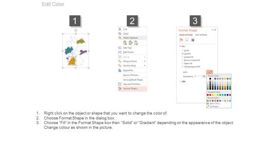 Comparison Map Chart With Social Media Icons Powerpoint Slides