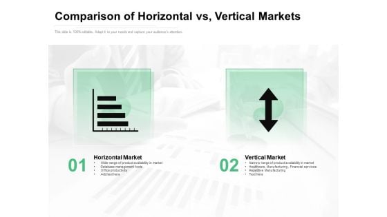 Comparison Of Horizontal Vs Vertical Markets Ppt PowerPoint Presentation File Outline PDF