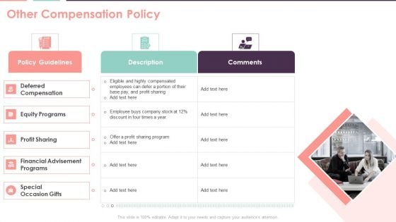 Compensation Survey Sheet Other Compensation Policy Summary PDF Compensation Survey Sheet Other Compensation Policy Summary PDF