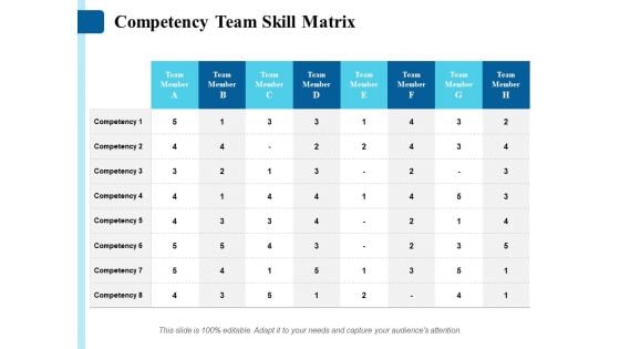 Competency Team Skill Matrix Ppt PowerPoint Presentation Styles Visual Aids