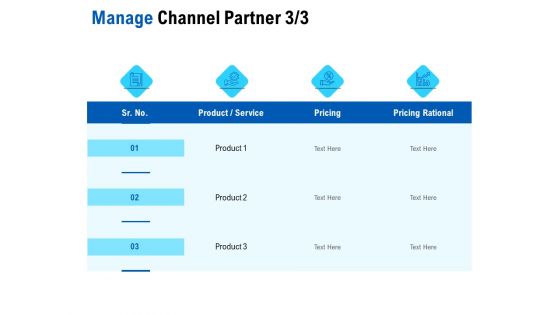 Competition In Market Manage Channel Partner Product Ppt Icon Infographics PDF