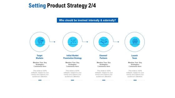 Competition In Market Setting Product Strategy Target Markets Ppt Slides Clipart Images PDF