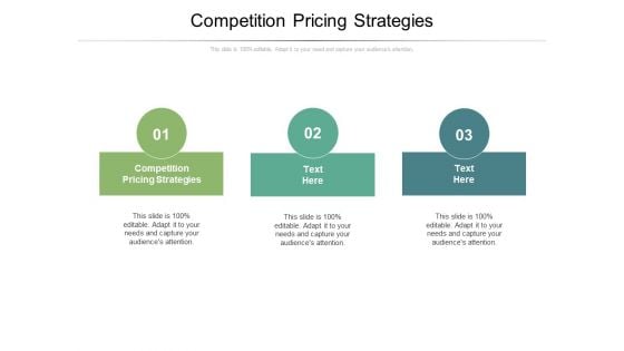 Competition Pricing Strategies Ppt PowerPoint Presentation Inspiration Model Cpb Pdf