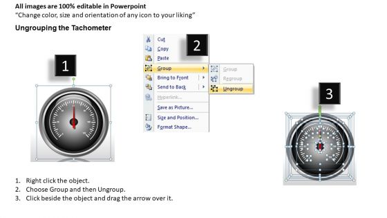 Competition Tachometer Full Dial PowerPoint Slides And Ppt Diagram Templates