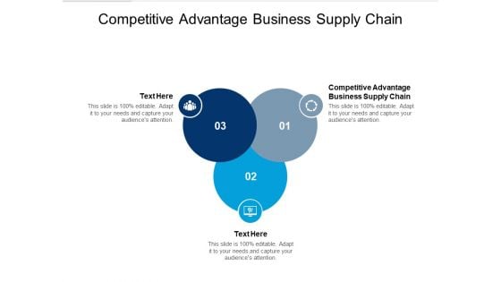 Competitive Advantage Business Supply Chain Ppt PowerPoint Presentation File Model Cpb