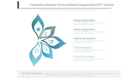 Competitive Analysis Technical Market Segmentation Ppt Sample