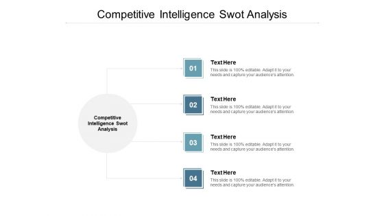 Competitive Intelligence SWOT Analysis Ppt PowerPoint Presentation Styles Backgrounds