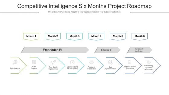 Competitive Intelligence Six Months Project Roadmap Graphics Competitive Intelligence Six Months Project Roadmap Graphics