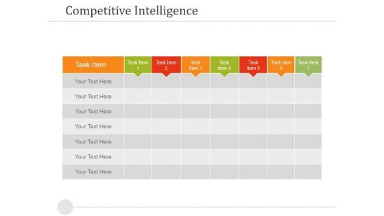 Competitive Intelligence Template 2 Ppt PowerPoint Presentation Outline Infographics