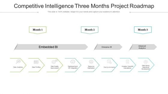 Competitive Intelligence Three Months Project Roadmap Ideas