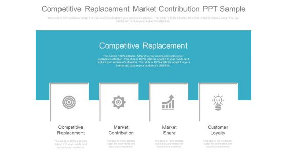 Competitive Replacement Market Contribution Ppt Sample