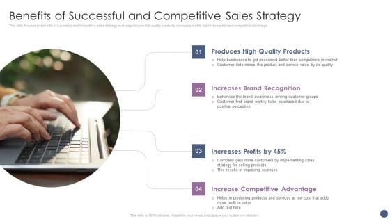 Competitive Sales Strategy Development Plan For Revenue Growth Benefits Of Successful And Competitive Professional PDF