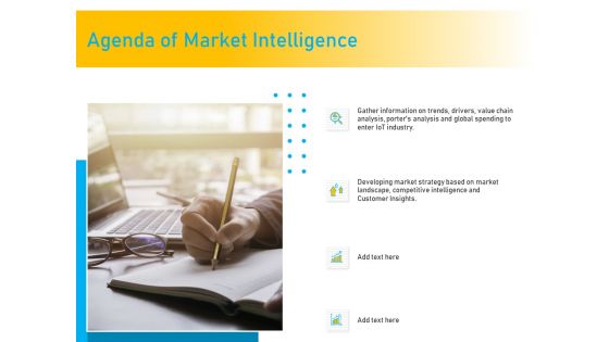 Competitor Analysis Agenda Of Market Intelligence Ppt Visual Aids Backgrounds PDF