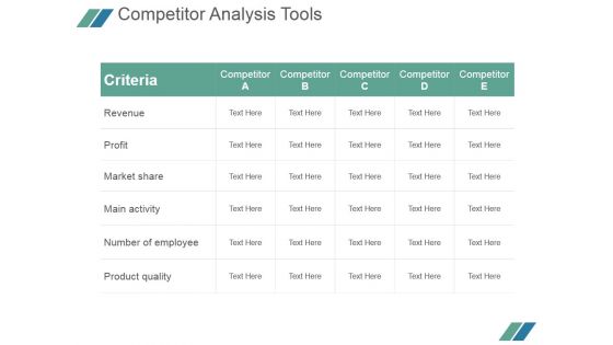 Competitor Analysis Tools Ppt PowerPoint Presentation Example File