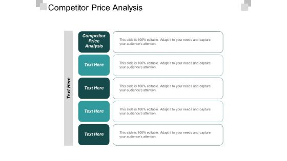 Competitor Price Analysis Ppt PowerPoint Presentation Show Sample Cpb