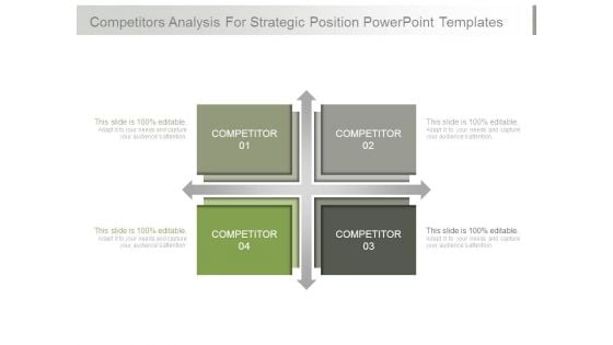 Competitors Analysis For Strategic Position Powerpoint Templates