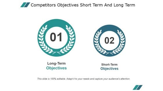 Competitors Objectives Short Term And Long Term Ppt PowerPoint Presentation Example 2015