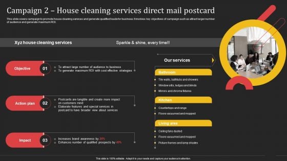 Complete Strategic Manual For Direct Mail Marketing Campaign 2 House Cleaning Services Direct Mail Structure PDF