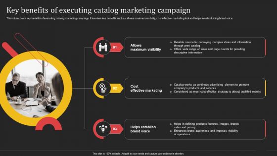 Complete Strategic Manual For Direct Mail Marketing Key Benefits Of Executing Catalog Marketing Campaign Introduction PDF