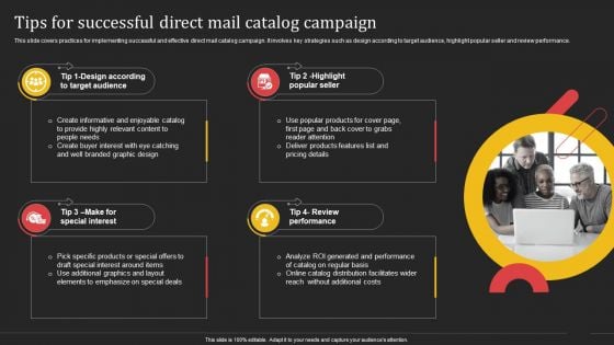 Complete Strategic Manual For Direct Mail Marketing Tips For Successful Direct Mail Catalog Campaign Sample PDF