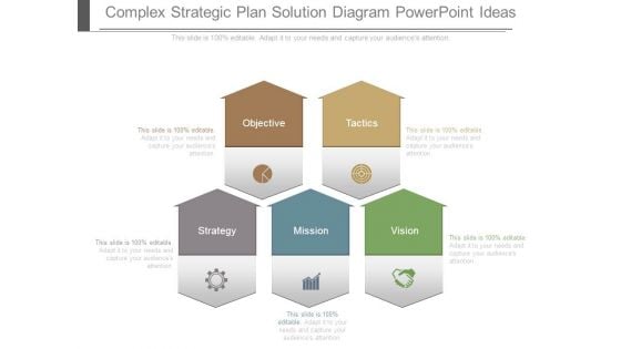 Complex Strategic Plan Solution Diagram Powerpoint Ideas