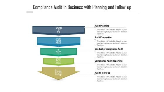 Compliance Audit In Business With Planning And Follow Up Ppt PowerPoint Presentation Show Infographic Template PDF