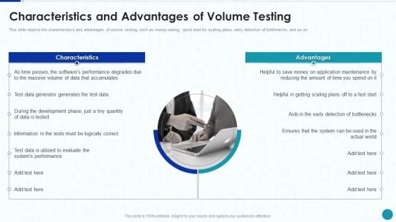 Compliance Testing IT Characteristics And Advantages Of Volume Testing Inspiration PDF