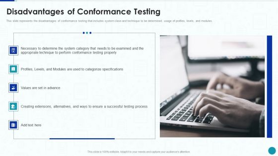 Compliance Testing IT Disadvantages Of Conformance Testing Diagrams PDF