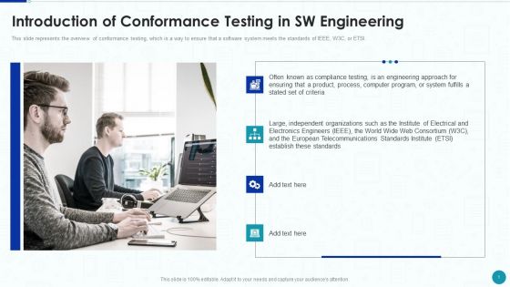 Compliance Testing IT Introduction Of Conformance Testing In Sw Engineering Graphics PDF