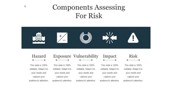 Components Assessing For Risk Ppt PowerPoint Presentation Good