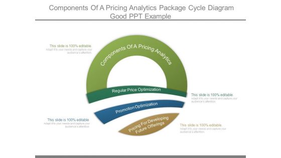 Components Of A Pricing Analytics Package Cycle Diagram Good Ppt Example