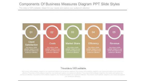 Components Of Business Measures Diagram Ppt Slide Styles