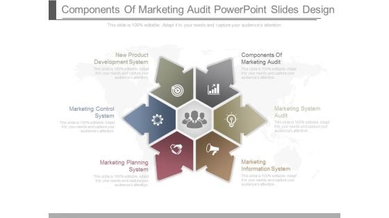 Components Of Marketing Audit Powerpoint Slides Design