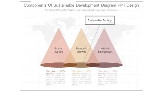 Components Of Sustainable Development Diagram Ppt Design
