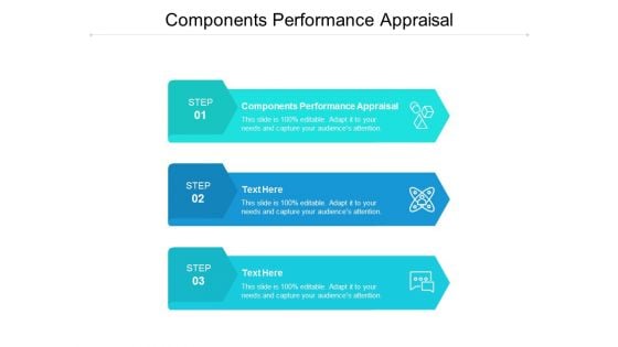 Components Performance Appraisal Ppt PowerPoint Presentation Portfolio Smartart Cpb