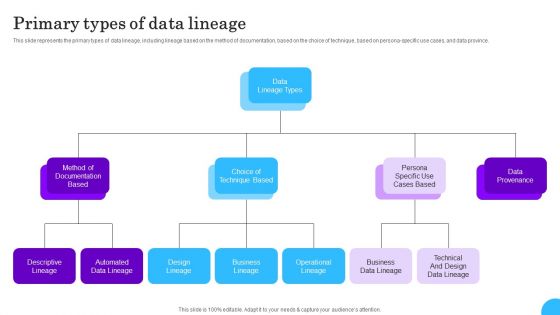 Comprehensive Analysis Of Different Data Lineage Classification Primary Types Of Data Lineage Designs PDF