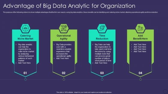 Comprehensive Business Digitization Deck Advantage Of Big Data Analytic For Organization Sample PDF