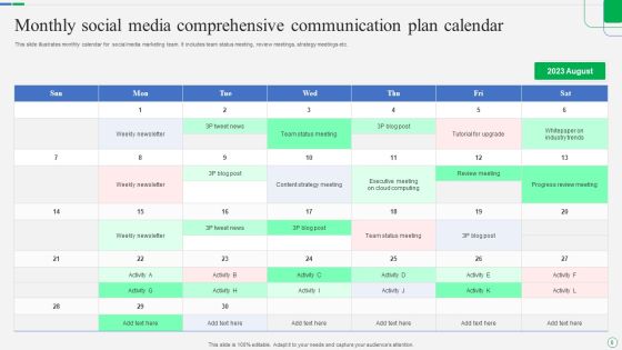 Comprehensive Communication Plan Ppt PowerPoint Presentation Complete Deck With Slides Slide08