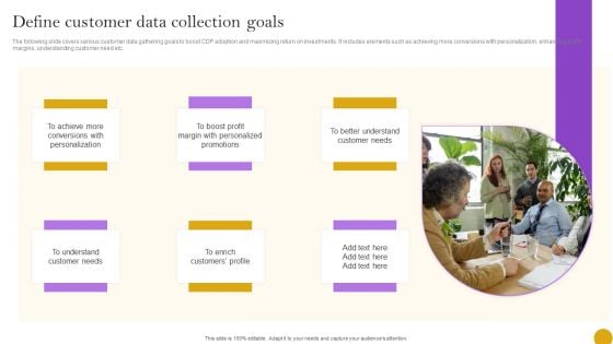 Comprehensive Customer Data Platform Guide Optimizing Promotional Initiatives Define Customer Data Collection Goals Diagrams PDF