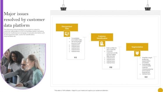 Comprehensive Customer Data Platform Guide Optimizing Promotional Initiatives Major Issues Resolved Customer Data Platform Formats PDF