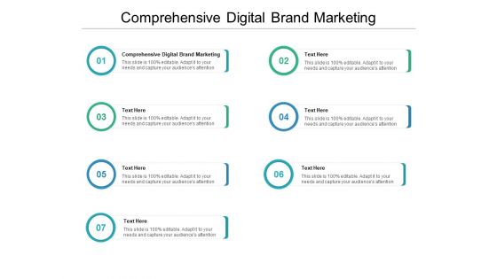 Comprehensive Digital Brand Marketing Ppt PowerPoint Presentation Ideas Tips Cpb