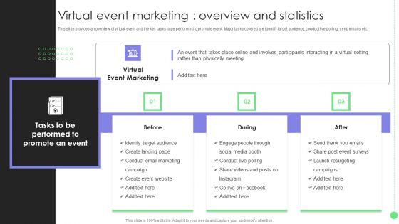 Comprehensive Guide For Launch Virtual Event Marketing Overview And Statistics Information PDF Comprehensive Guide For Launch Virtual Event Marketing Overview And Statistics Information PDF