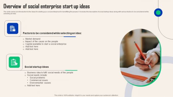 Comprehensive Guide For Social Business Startup Overview Social Enterprise Infographics PDF